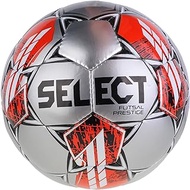 Select Futsal Prestige Ball Futsal Prestige Silver, Unisex, Soccer Ball, Silver/Black/Red, 4