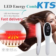 [Fast delivery]NEW 3 in 1 Hair Growth Comb Phototherapy Massage Comb ​Infrared Red Blue Light for An