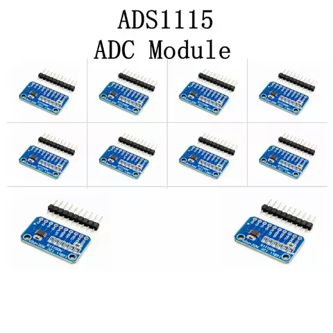 1-10pcs 16 Bit I2C ADS1115 Module ADC 4 channel with Pro Gain Amplifier 2.0V to 5.5V for Arduino RPi