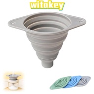 WITAKEY Silicone Funnel, Foldable Multi-Purpose Kitchen Funnel Set, Upgrade Collapsible Feature Wide