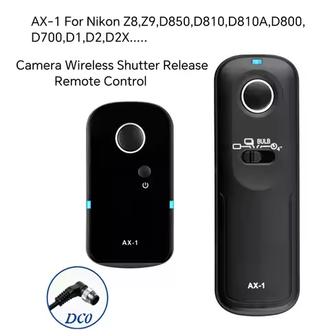 AX-1 For Nikon Z8,Z9,D850,D810,D1,D2,D2X,D3 Camera Wireless Remote Shutter Release Controller