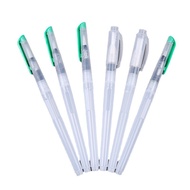 Pen celup 6 unit, pen celup plastik selari, pen tiub jarum cat air, pen berus penyimpan air, pen cat