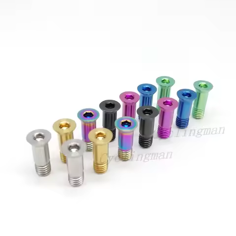 2PCS M5x14.2mm Bicycle Rear Derailleur Bolt Titanium Bolt Jockey Wheel Bolt MTB Bike Guide Roller Bo