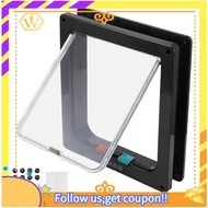 【W】ABS Plastic Flap Door Dog for Cat Gate XL Size for Cat& Puppy Safety Enclosure