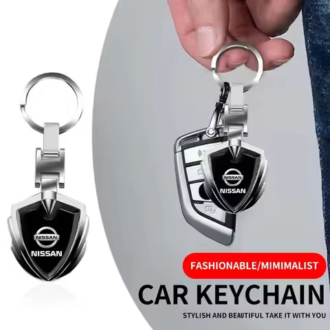 Car Emblem Fashion Metal Keychain 3D Car Metal Key Rings For Nissan Qashqai X J10 J11 Trail Tiida Te