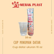 cup merak 16 oz | cup minuman plastik | gelas minuman  - cup