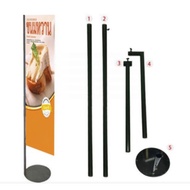 ขาตั้งป้าย ป้ายธงญีปุ่น J Flag ขาตั้งป้ายหน้าร้าน แบบถอดประกอบ พร้อมงานพิมพ์ป้ายไวนิล & พร้อมออกแบบป