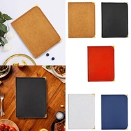 [utruiut0k] Restaurant Menu Covers Holder Menus Folder Stylish PU Leather Transparent Sleeve 6 Views