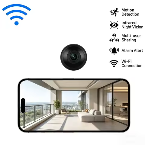 Q8New Mini Camera: Video/Audio Recording, Infrared Night Vision, Suitable for Security, Work, Sports