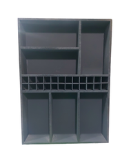 ชั้นวางหมึกสัก Ink Rack อุปกรณ์สัก อุปกรณ์ทั่วไป แบบไม้ สีดําด้าน งานแฮนด์เมด Model:MB003