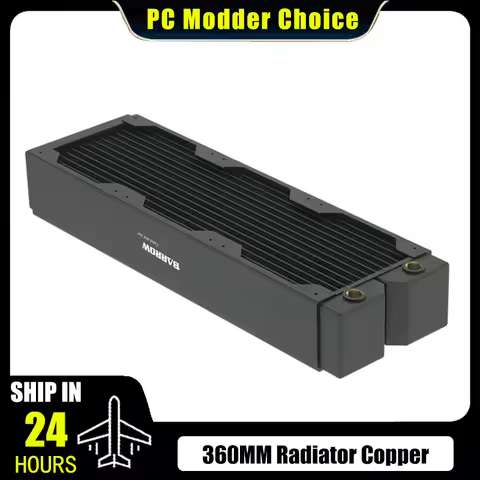 Barrow 360 Copper Radiator 60mm Thick Computer Case Discharge Heatsink CPU Cooler Match 120mm Fan, D