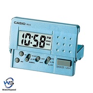 Casio PQ-10D-2R PQ-10D PQ10D Traveler Small Size Blue Digital Snooze Alarm Table Clock