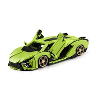 Mould King 10011S 1249PCS Car Serie Green Buffalo Enzo Supercar Building Block Model Technical Educa