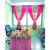 SKIRTING MEJA GURU SARUNG 2 LAYER