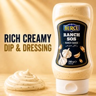 Burcu Ranch Sauce 290g Imported Turkey Ranch Dressing Rich Creamy Dipping Sauce Halal
