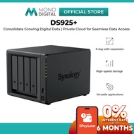 Synology DS925+ NAS DISKSTATION 4 BAYS WITH 2 BUILT-IN 2.5GbE PORTS - DATA BACKUP HOME CLOUD NAS STO