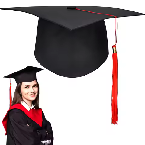 School Graduation Party Tassels Cap Mortarboard University Bachelors Master Doctor Academic Hat NEW 