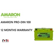 (Installation Provided) AMARON PRO DIN 100 | CAR BATTERY BATERI KERATA