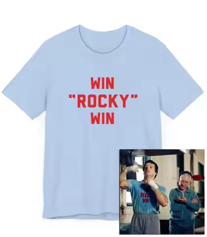 Win T-Shirt, 70s, Classic Movie, Boxing Gift, Philadelphia, 70s Movie, Training T-shirt, Champion, B