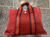 Hermes Fourre Tout Canvas Tote Bag Vintage 愛馬仕