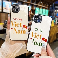 New Vietnam proud glass case iphone 17 16 15 14 13 12 11 xr xs max 8 7 6 pro max plus mini 6s 6g 7g 