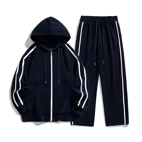 Big Size 8xl 7xl Corduroy Men's Tracksuit Set Black Hoodie Pants 2pcs Suits Autumn Winter Jacket Hoo