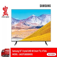 Samsung 55" Crystal UHD 4K Smart TV TU8000 Series 8, 4 Ticks