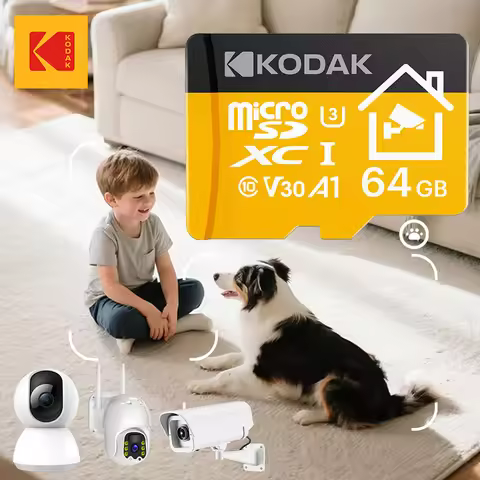 Kodak Microsd card best for Home Security & Pet Camera & Indoor Baby Monitor Micro sd card 32GB 64GB