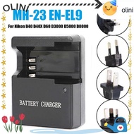 OLINI Camera Battery Charger LED Indicator Stable Rechargeable EN-EL9 Power Adapter for Nikon D40 D4