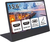 Gechic M505E 15.6 Inch FHD 1080P Portable Monitor with USB Type-C Input, HDMI Input/Output, DC-in Po