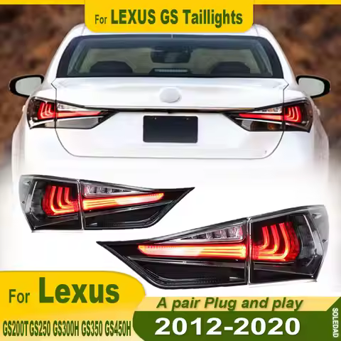 Car Lights for Lexus GS200T GS250 GS300H GS350 GS450H LED Tail Light 2013-2021 Rear Stop Lamp Brake 