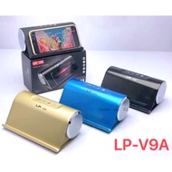 LP v9A New Design Boombox Double Speaker Small Rechargeable Speaker With Phone Holder, Wireless Outd