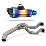 For Kawasaki Ninja650 Z650 Ninja Z 650 Motorcycle Exhaust Front Pipe Muffler with DB Killer Full Set