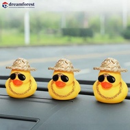DREAMFOREST Car Standing Duck Toy Broken Wind Small Yellow Duck Road Bike Motor Helmet Riding Cycling Accessories G1Y7