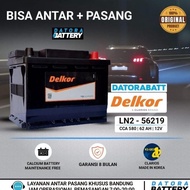 R Trax Car Battery, Delkor Battery Mf 56219 / 55559 12V 62 Ah Made In Korea