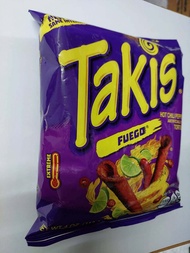 (พร้อมส่ง)ขนมเผ็ดTAKIS FUEGO และ Takis STix Fuego มี 2 ขนาดให้เลือก  Hot Chili Pepper&Lime นำเข้า US