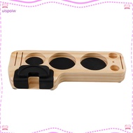 Wooden Coffee Tamp Stand Coffee Tamper Holder Stand with Espresso Distributor Mat Rack for 51mm 53mm