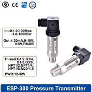 Pressure Transmitter Range -0.1-0-100MPa 4-20mA 0-10V 0-5V RS485 Output For Water Tank Oil Gas Press