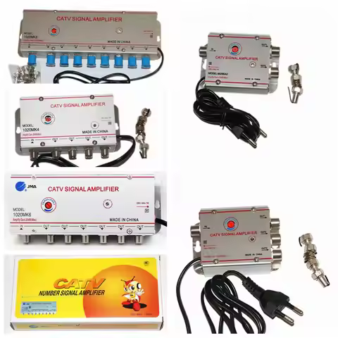 8620SA2 8620SA3 1020MK4 1020MK6 1020MK8 CATV Signal Amplifier TV Signal Amp 20DB For Home Digital TV