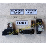 LY2N 12VDC Relay + FORT Socket