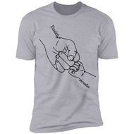 NAZENTI Personalized Fist Bump Dad Grandpa Shirt Custom Father's Day Shirt Gift for Men on Fathers D