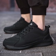 CVFTY รองเท้าผ้าใบผู้ชายไซส์13รองเท้าลำลองสีทึบหนังไซส์ใหญ่ผูกเชือก990v5ลำลอง