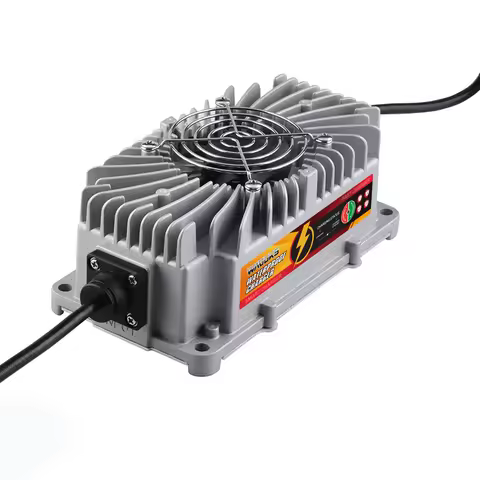 54.75V 5A LiFePO4 Battery Waterproof Charger Usd For 15S 48V LiFePO4 Battery With Fan Aluminum Shell