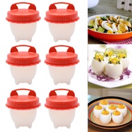 6-Piece Silicone Boiled EGG Mold EGG BOILER/