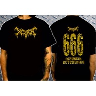 T-shirt XTAB - 666 INHUMAN BUTCHERING / XTAB DISTRO 666 Baju T Shirt Lelaki T Shirt Lelaki Baju Lela
