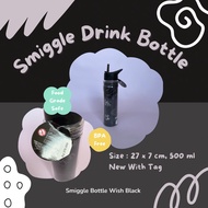 Smiggle BOTTLE WISH SOCCER BLACK ORIGINAL Drinking BOTTLE