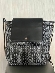 Tory Burch Gemini Link Medium Canvas & Leather Backpack