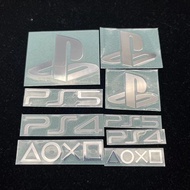 PS5 Silver Sticker, Game Console Metal Sticker, PS4 Host Decoration LOGO Sticker, SONY Decoration Me