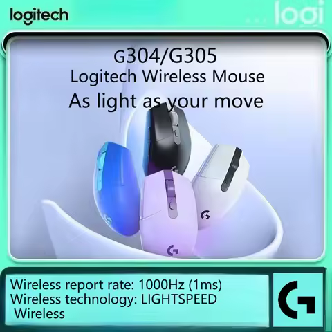Original Logitech G304/G305 Mouse - Wireless Connectivity, Long-Lasting Battery, for PC Gaming/Offic