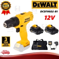 (2 BATTERY) DEWALT DCD700D2-B1 12V CORDLESS DRILL DRIVER BATTERY DRILL SET DCD700